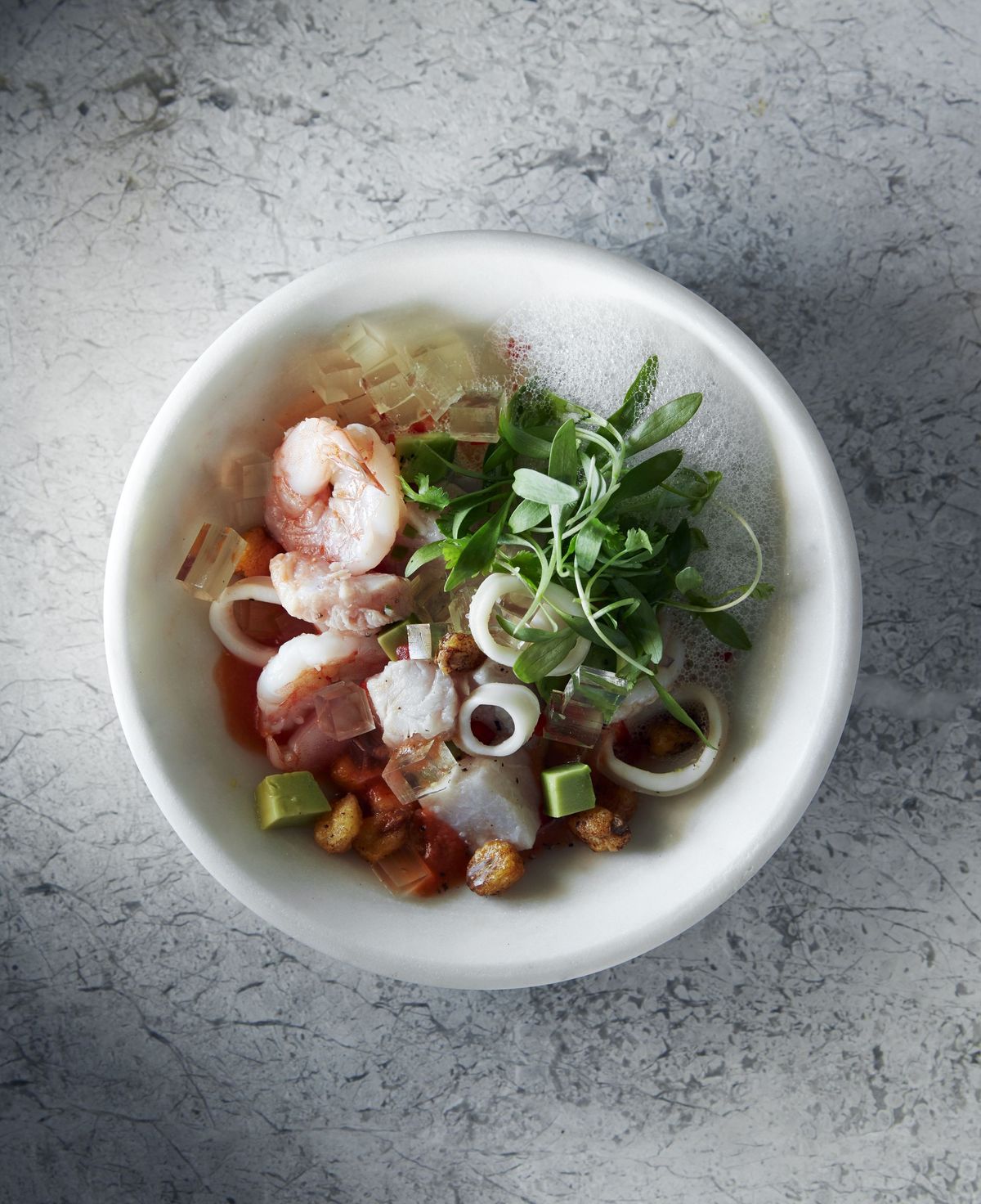A seafood dish served at Bayamo
